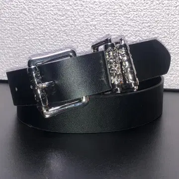 벨트 블랙 전체 길이 100cm 폭 3.4cm 조각 장식 Pu