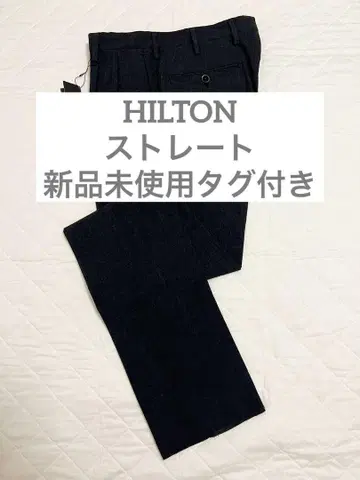 미사용 새상품 택 포함 아오야마 양복 슬랙스 HILTON 블랙 무지 79