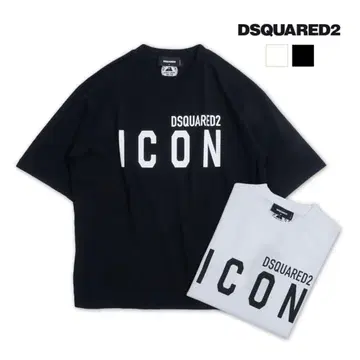 DSQUARED2 ICON 블랙 티셔츠