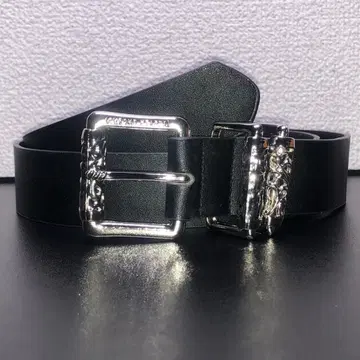 벨트 블랙 전체 길이 100cm 폭 3.4cm 조각 장식 Pu
