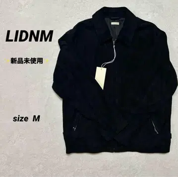 [미사용 새상품] LIDNM 가죽 블루종 M 블랙