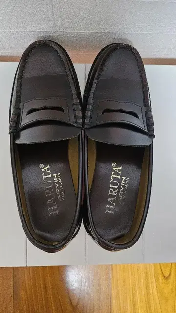 HARUTA 로퍼 24.5cm 블랙 일본제