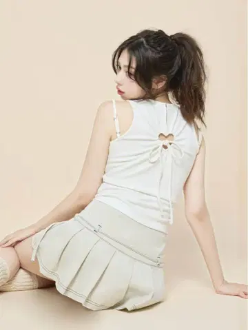 andmary Heart point tops Ivory