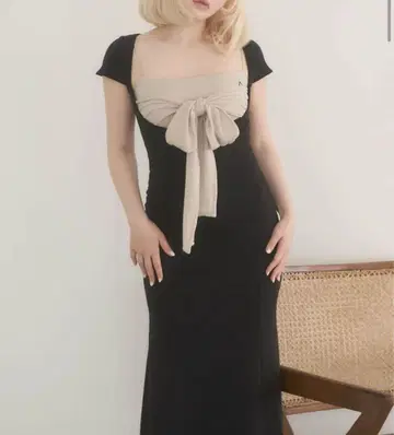andmary Lady like 롱 드레스 블랙