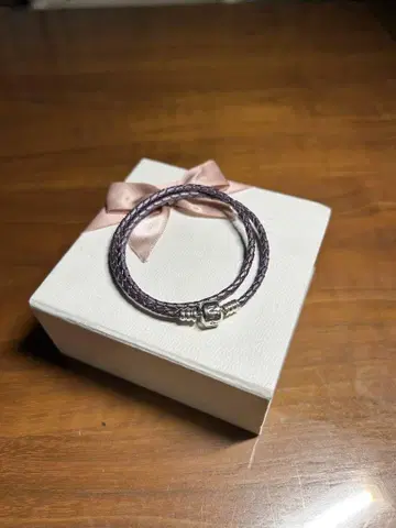 PANDORA 판도라 더블 가죽 팔찌
