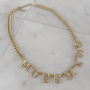 모스키노 MOSCHINO 골드 컬러 목걸이 참 레어