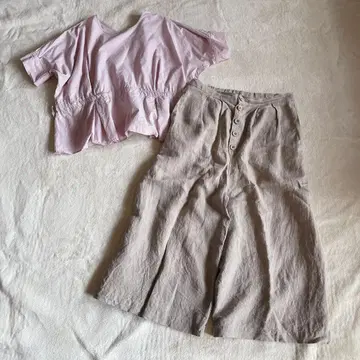 (g) gauze 린넨 릴랙스 팬츠