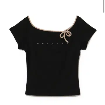 andmary Baby ribbon tops black
