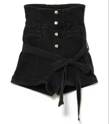 andmary Highwaist ribbon pants black M