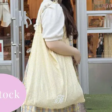 frunco x AYAKA BIG 깅엄 토트백