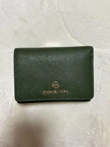 MICHAEL KORS 그린 3단 폴더형 지갑