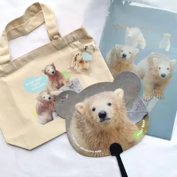 [익명 배송] 야기야마 동물원 쌍둥이 북극곰 굿즈 인기 4종 세트