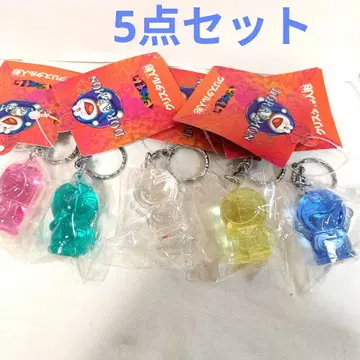 도라에몽 크리스탈 인형 키링 5세트