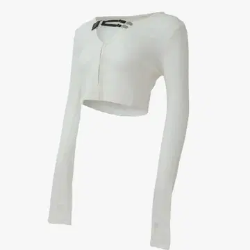 S clip cardigan cropped 화이트