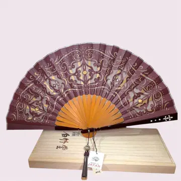 [새 상품] 백죽당 키리에 부채 16,500엔 와인1