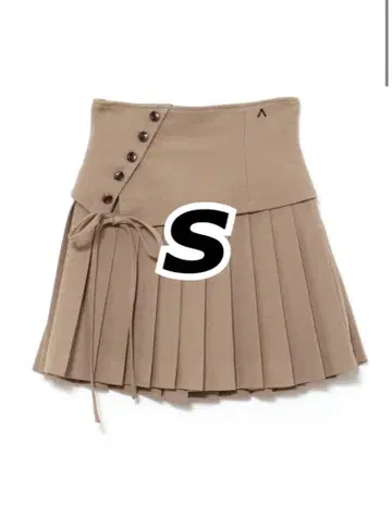 Jade highwaist mini skirt BEIGE