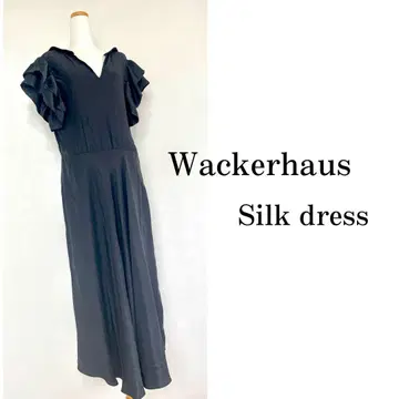 Wackerhaus 실크 드레스 롱 원피스 프릴