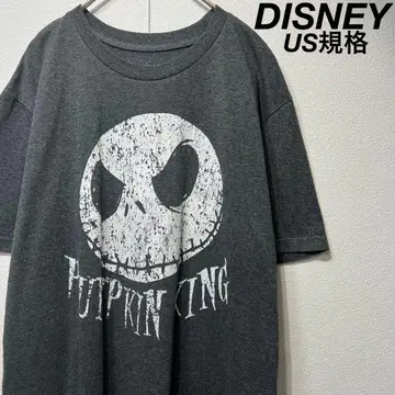 [ US 규격 ] 레어 DISNEY PUMPKIN KING 티셔츠 그레이