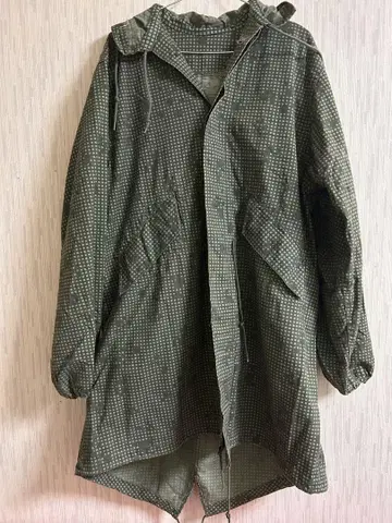 카모 패턴 후드 부착 밀리터리 자켓 M