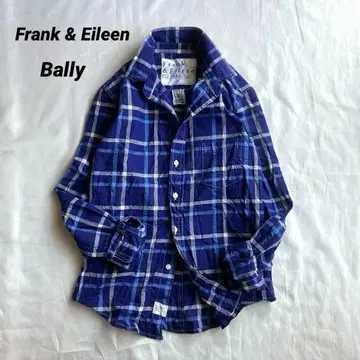 프랭크 앤 아이린 Bally 주름 가공 체크 코튼 셔츠