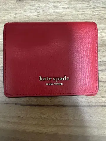 kate spade 3단 폴더형 지갑 레드