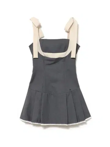 Andmary Chuchu pleats ribbon dress