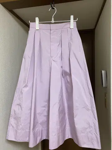 Drawer 라벤더 와이드 팬츠 허리밴딩