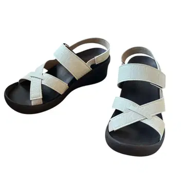 리게타 Re:getA 크로스 벨트 웨지솔 샌들 25cm