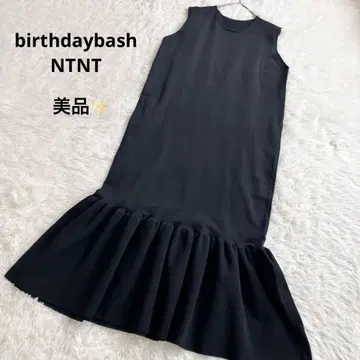 birthdaybash NTNT PEPLUM KNIT DRESS 블랙
