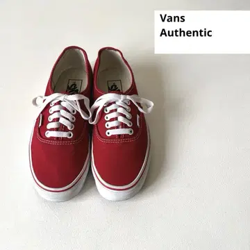 [새상품급] Vans 어센틱 빨간색 6 반스