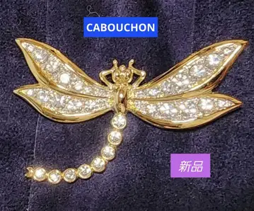 CABOUCHON 잠자리형 크리스탈 브로치
