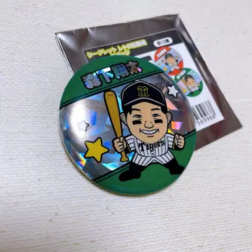 한신 타이거즈 시크릿 레트로 초상화 캔뱃지 모리시타 선수