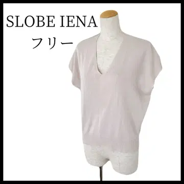 새상품급 SLOBE IENA 헤비 웨이트 상의 프렌치 슬리브 티셔츠