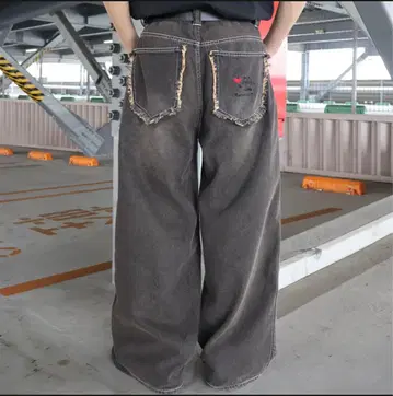 Remember VINTAGE LIKE DENIM LOOSE PANTS