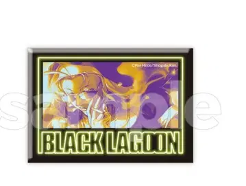 BLACK LAGOON DMM 스크래치 E상 스퀘어 캔뱃지 C 에다