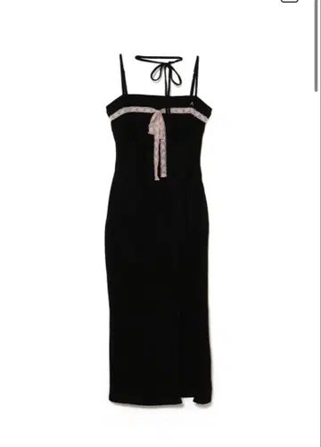 당일 발송 블랙 Della ribbon dress andmary