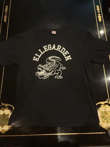 ELLEGARDEN 와니 프린트 티셔츠 XL 구제 밴드 Tee