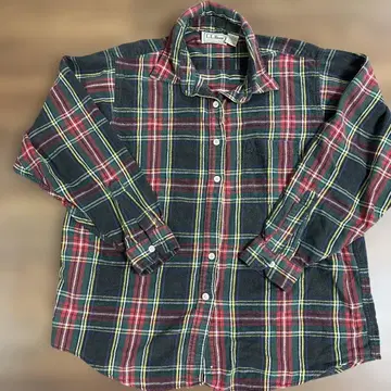 4 L.L.BEAN 80년대 엘엘빈 미국 제조 긴팔 체크 셔츠