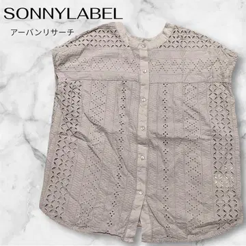 [새상품급] SONNYLABEL 어반 리서치 코튼 레이스 블라우스 베이지