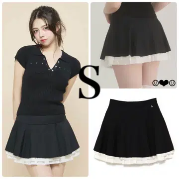 andmary Chuchu flare mini skirt black S