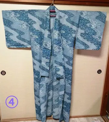 여름 기모노 여성용 파랑
