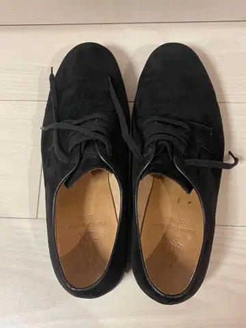 블랙 스웨이드 레이스업 슈즈