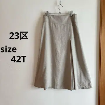 23구 L size 그레이 플레어 스커트 롱 스커트