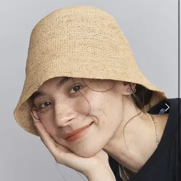뷰티 앤 유스 버킷 라피아 버킷햇