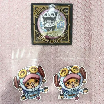 ONE PIECE 초파 생일 캔뱃지 다이컷 스티커