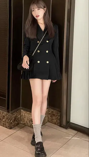 GRL 플리츠 테일러드 재킷 S 사이즈 새상품 택 포함 블랙 tu1418