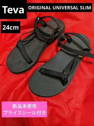 Teva 테바 오리지널 유니버셜 슬림 24cm 블랙