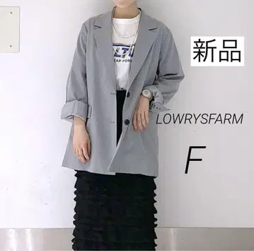 새상품 LOWRYSFARM TR 싱글 자켓 그레이