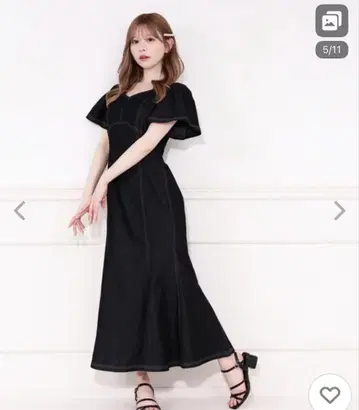 apres jour 원피스 데님 머메이드 원피스