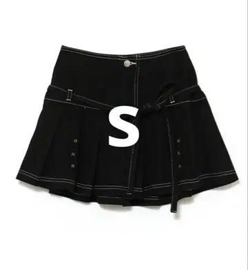andmary Kika button mini skirt black S
